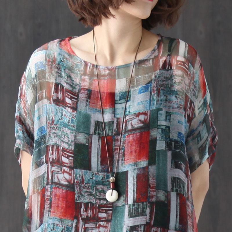 Women Two Pieces Short Sleeve Printed Dresses Black Vest