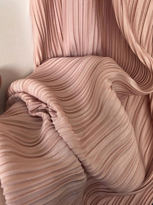 CASUAL RUFFLED ELASTICITY DRAPE WIDE LEG PANTS