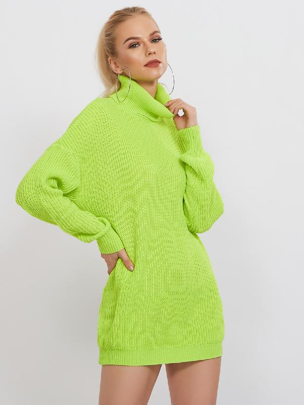 Printed High-Neck Loose Sweater ACTIVE WEAR