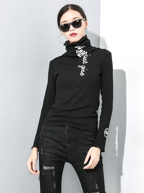 CASUAL HIGH-NECK ELASTICITY BASE SHIRT - Zebrant