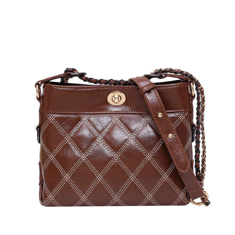 Lingge lock Bucket Bag