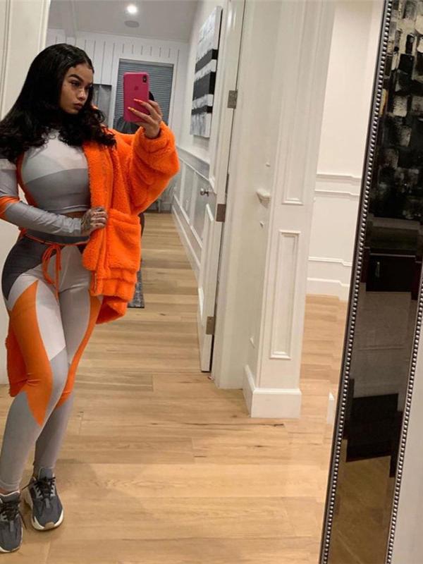 Letters Floral Breathable Sports Yoga&Gym Suits ACTIVE WEAR