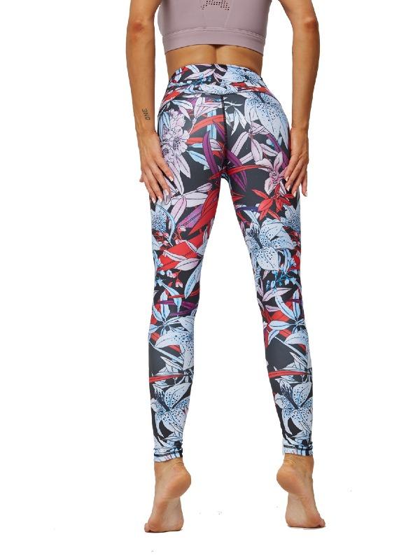 Printed Sports High Waisted Leggings ACTIVE WEAR