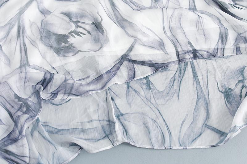 Casual Fake Two-piece Summer Half Sleeve Silky Cotton Dress