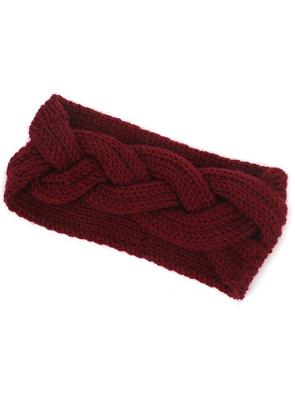 Braided Wool Wide Headband Accessories