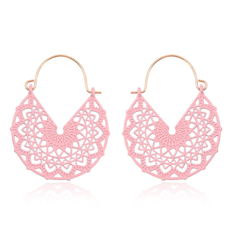 Geometric fashion spring earrings