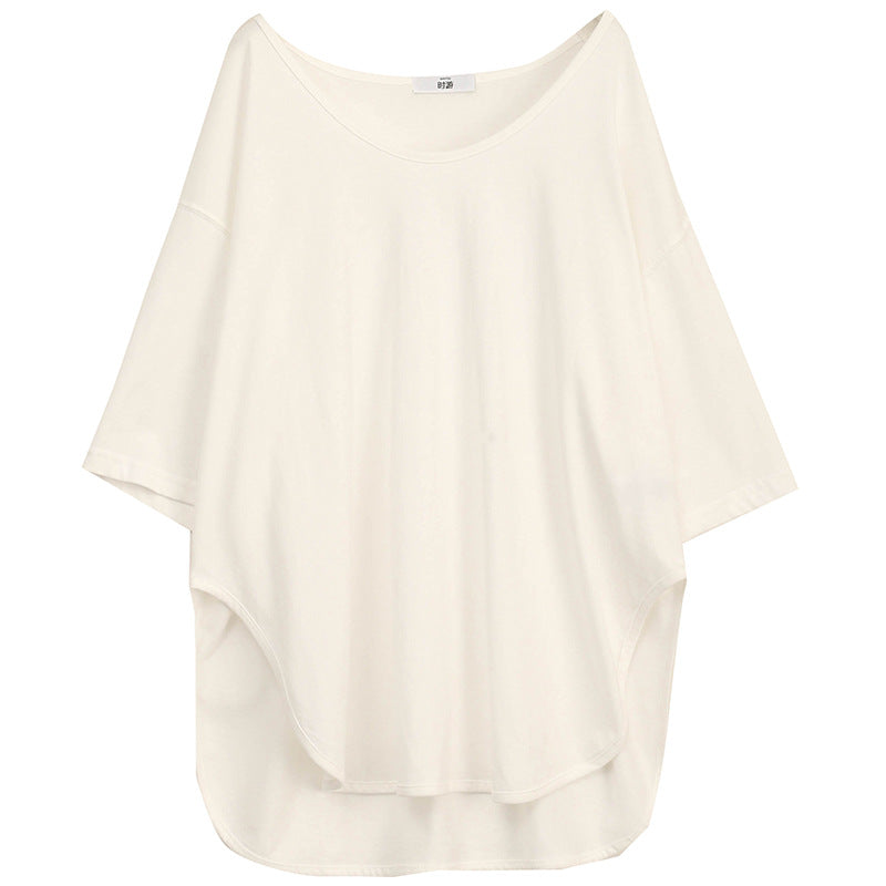 CASUAL SIMPLE SOLID COTTON T-SHIRTS