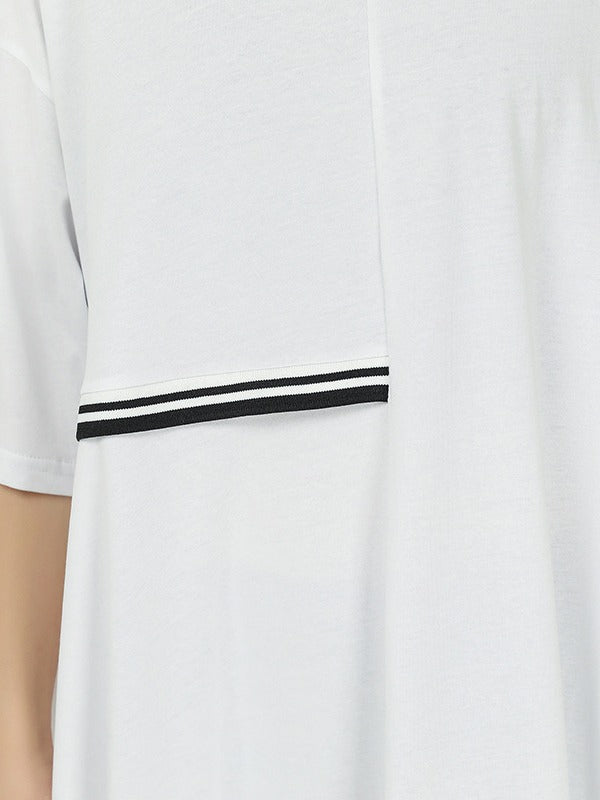 LOOSE SPLICING CROPPED DRESS