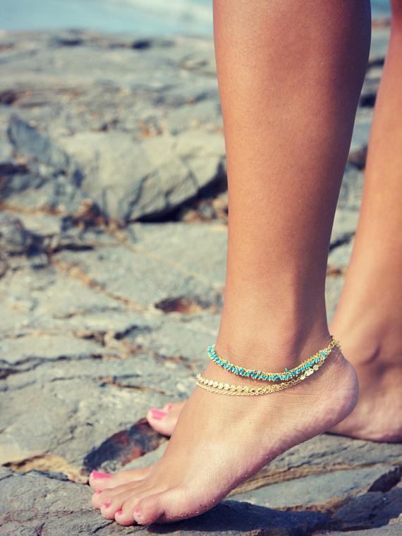 Bohemia Wafer Footchain Accessories