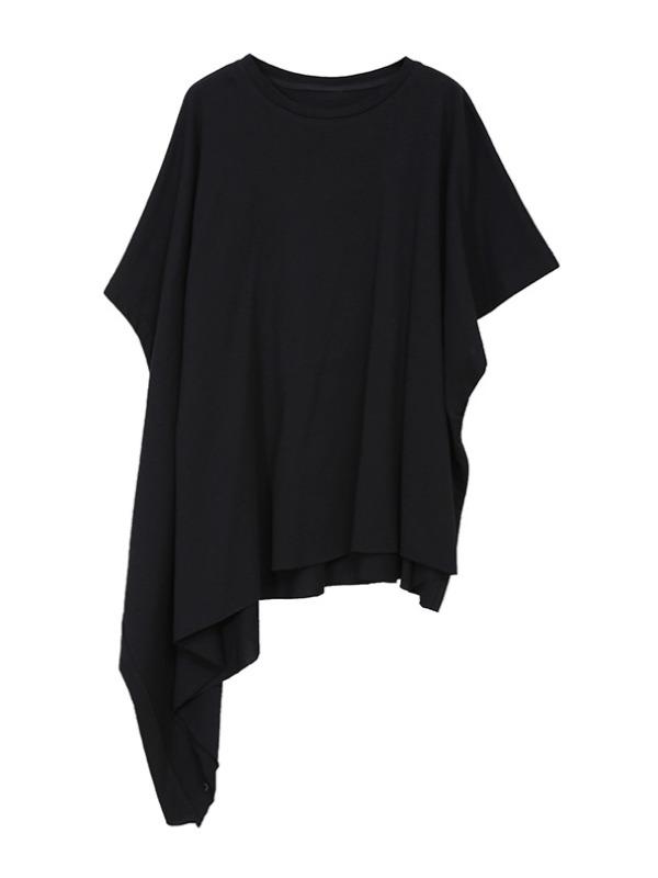 Original Cropped Batwing Sleeves Solid T-Shirts