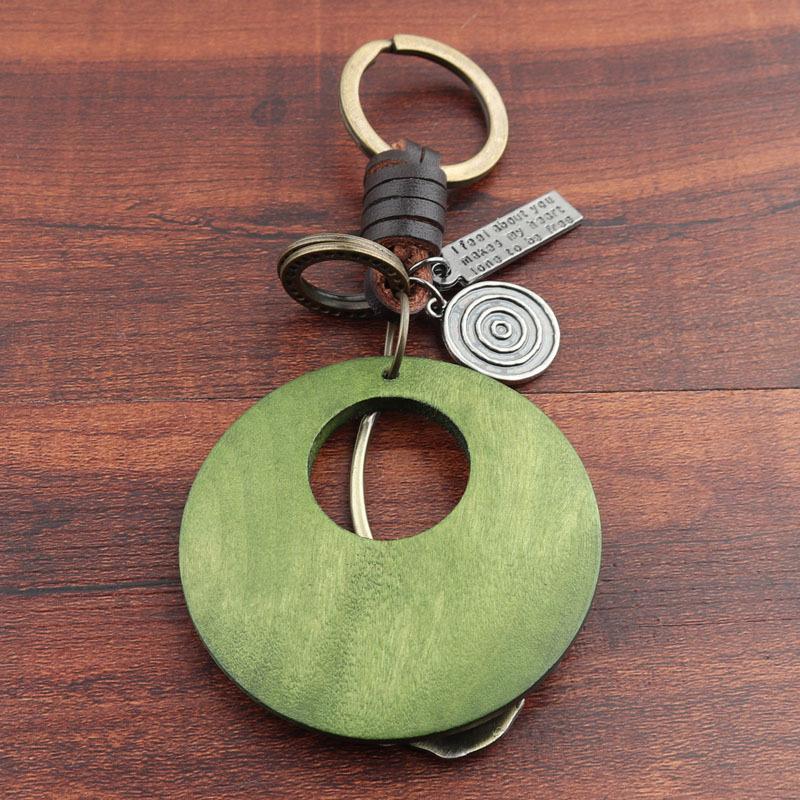 Buykud Ginkgo Leaf Simple Personality Retro Car Key Rain
