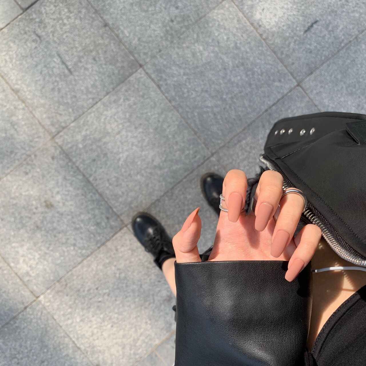 Frosted short Ballet PRESS ON NAILS