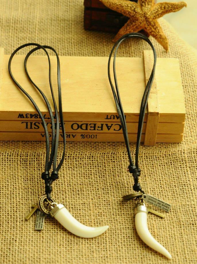 Ethnic-style Tooth Pattern Necklaces Accessories