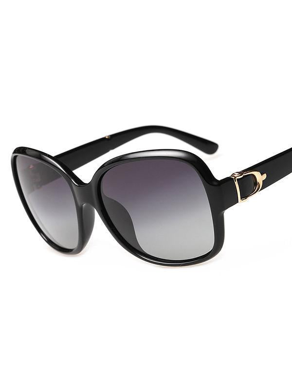 Classical Retro Ultra-violet Ray Intercepting Big Frame Sunglasses