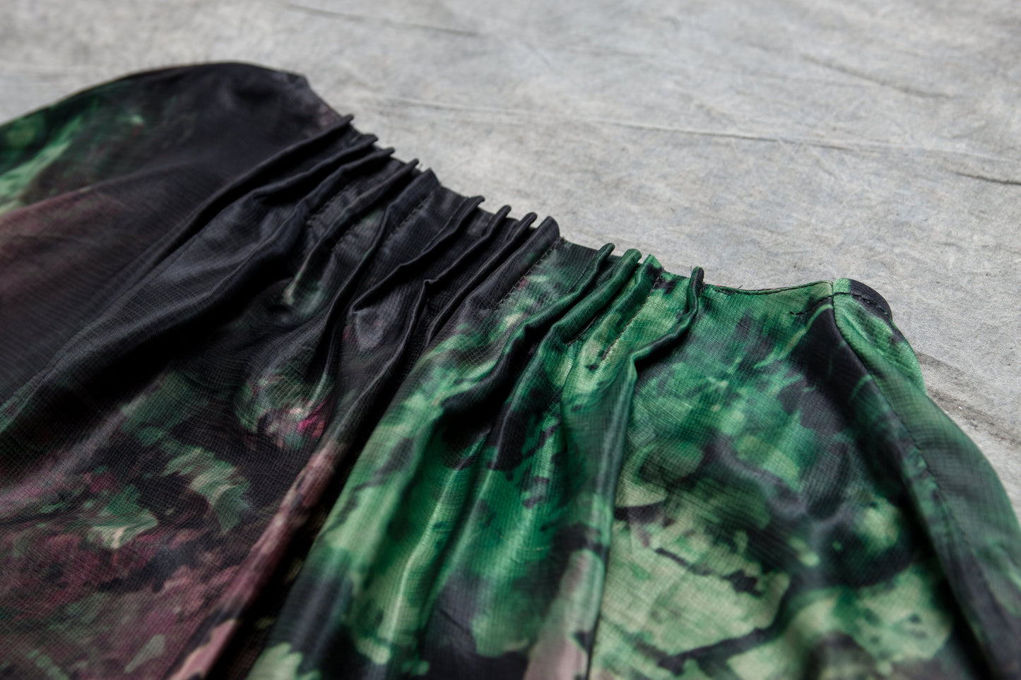 Loose V Neck 1/2 Sleeve Printed Irregular Dress