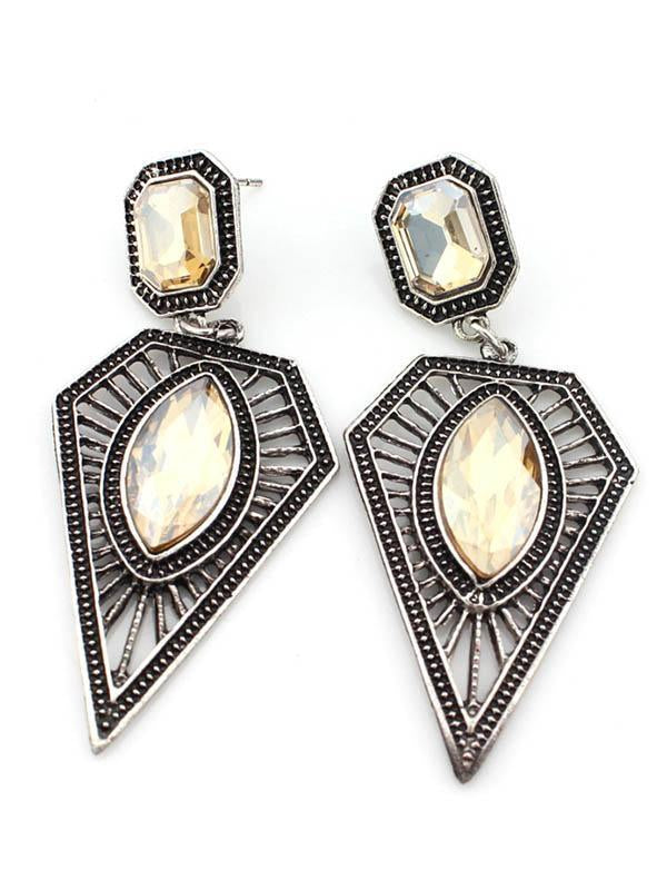 Bohemian Vintage Ethnic Earrings Triangle Water Drops Earrings