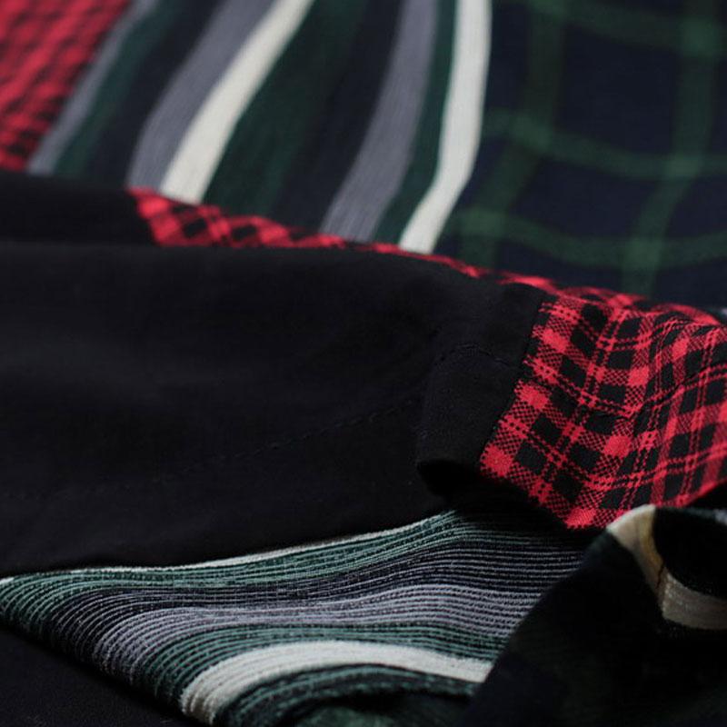 Sleeveless Dresses Stripe Splicing Round Neck Summer Dress