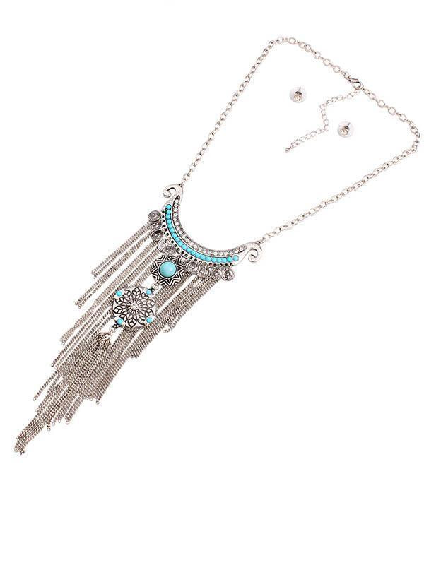 Bohemian Pendant Tassels Exaggerate-style Necklaces Accessories