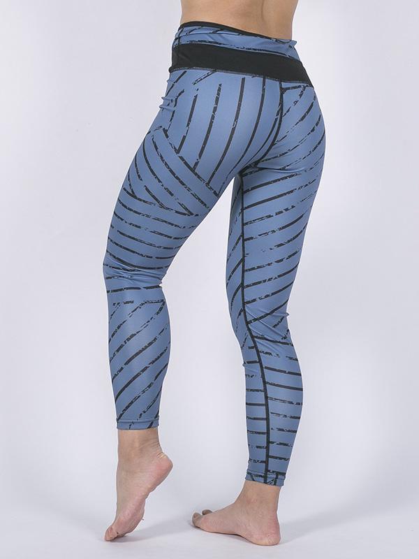 Striped Split-joint Fitness Sports Leggings