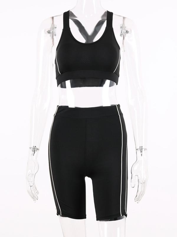 Split-joint Yoga Tank And Fitness Legging Suits
