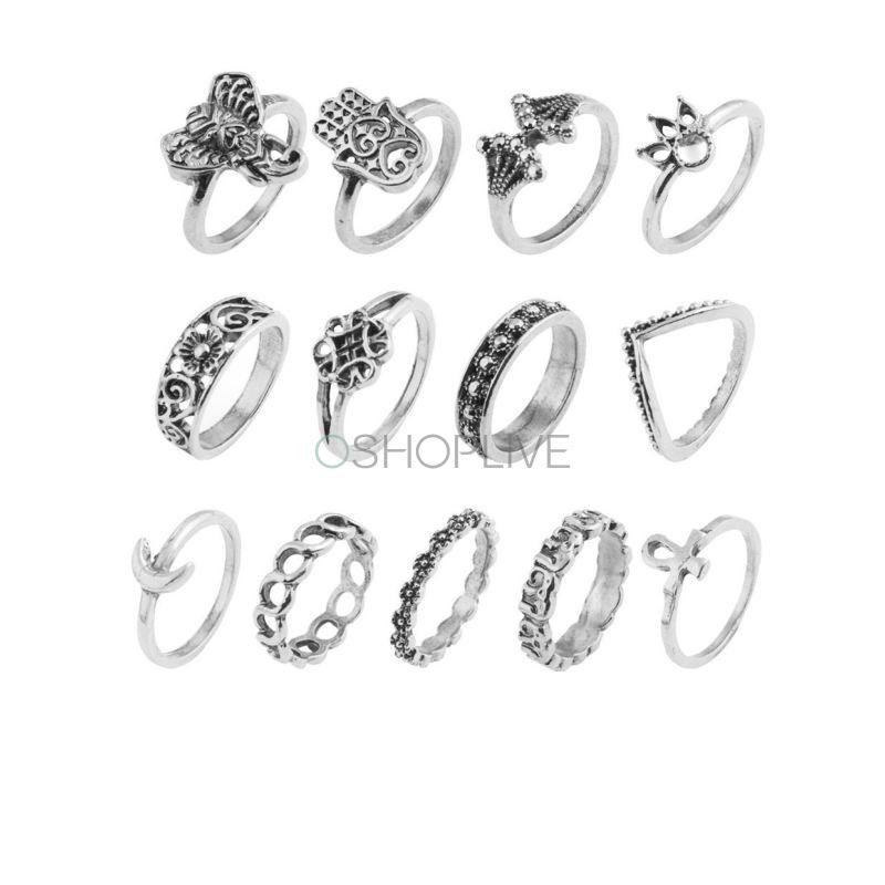 13pcs Vintage Rings Accessories