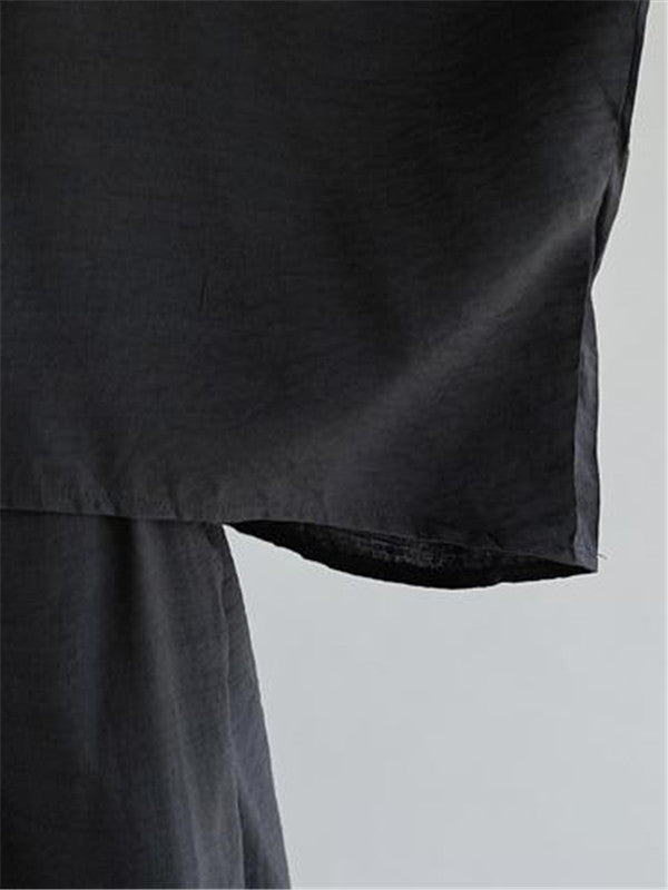 Super Loose Liberal Arts Black Suit