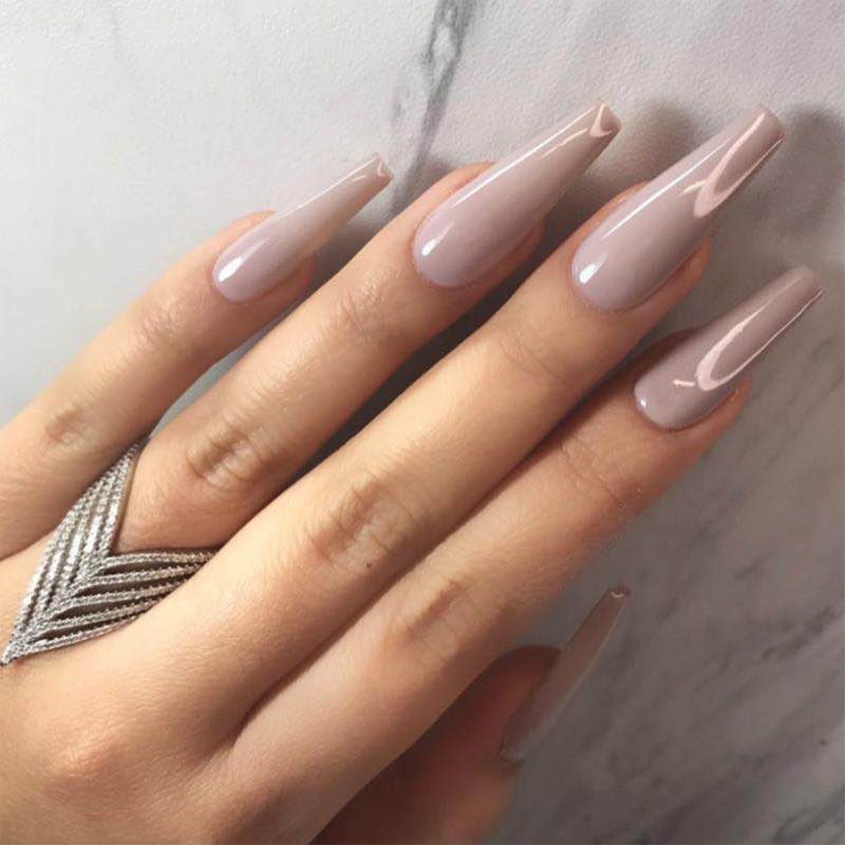 Ballet solid matte PRESS ON NAILS