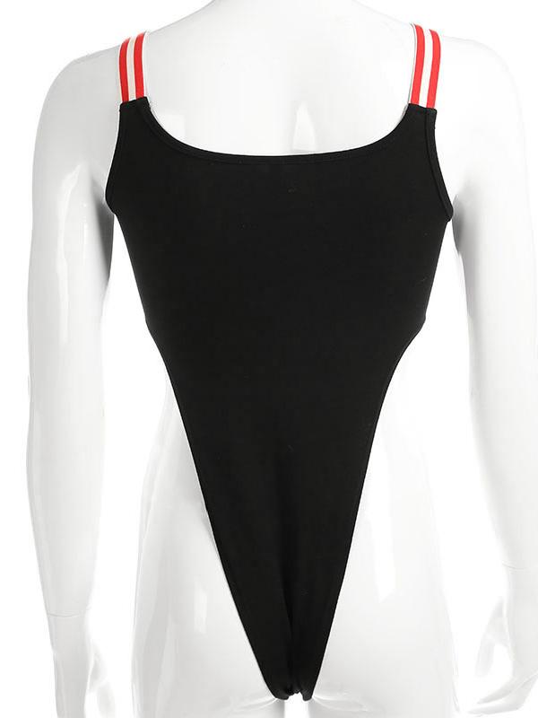 Buckle Graphic Printed Bodysuits