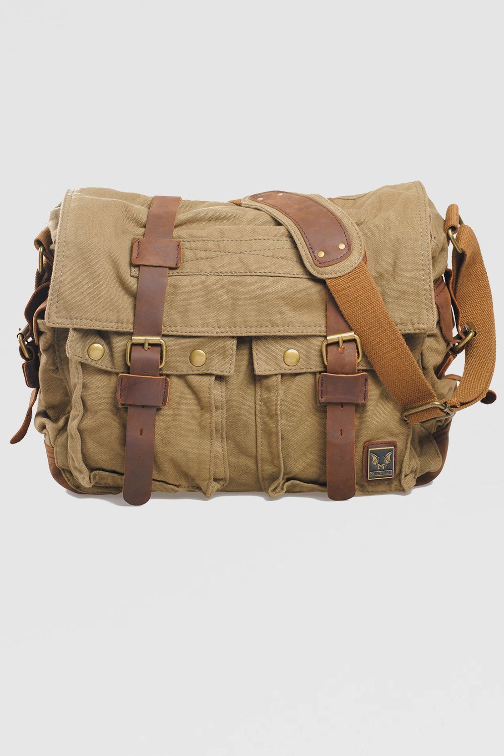 Canvas Multifunctional Leisure Shoulder Bag Backpack Messenger