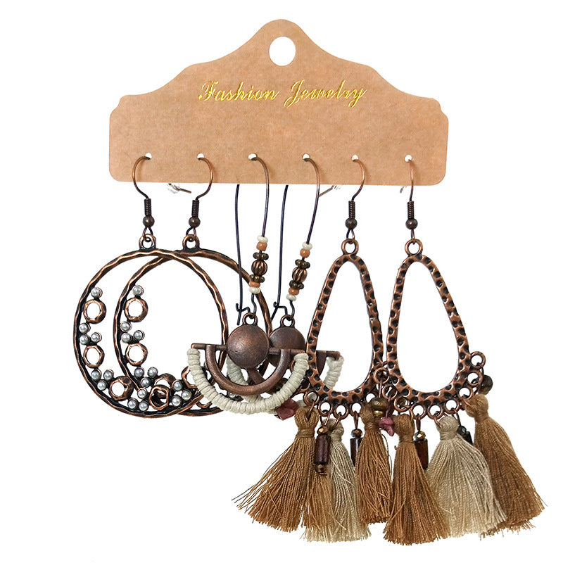 Bohemian fringed earrings