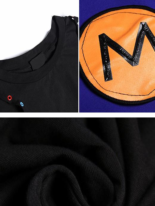 Loose Mesh Split-joint Short Sleeves Dress