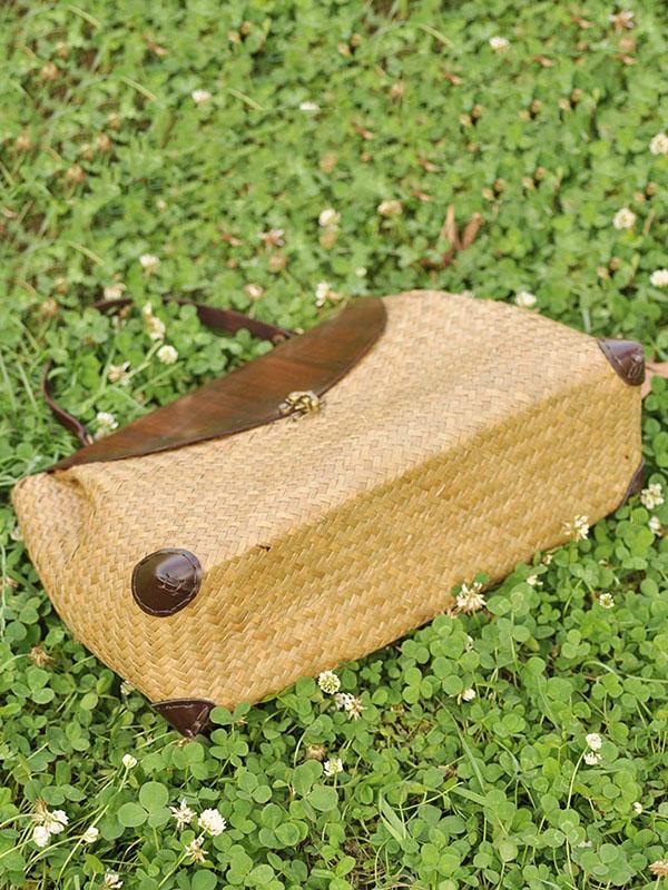 Fashion Rattan Knitting Handbag