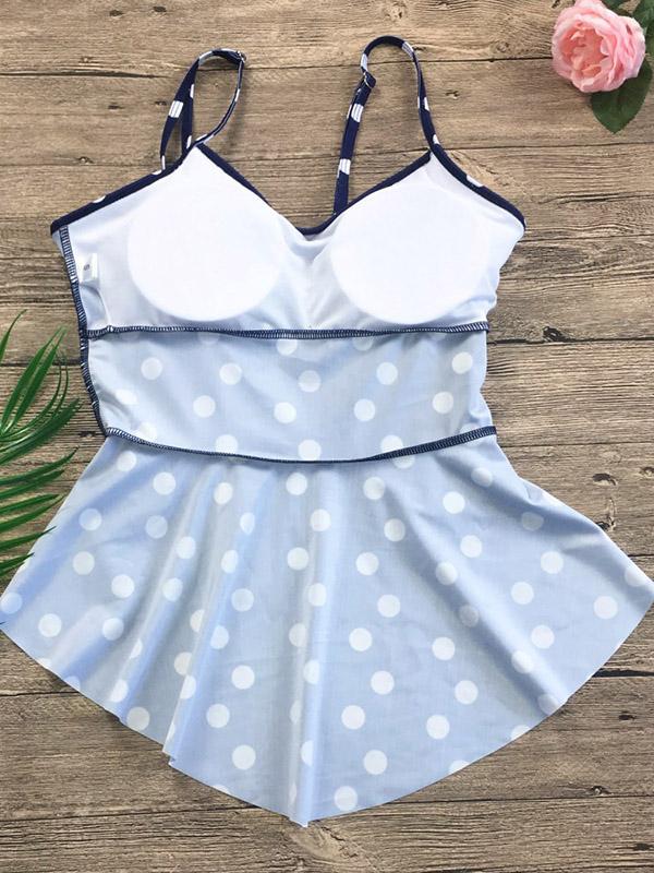 Retro Multi-Layered Tankini Swimwear