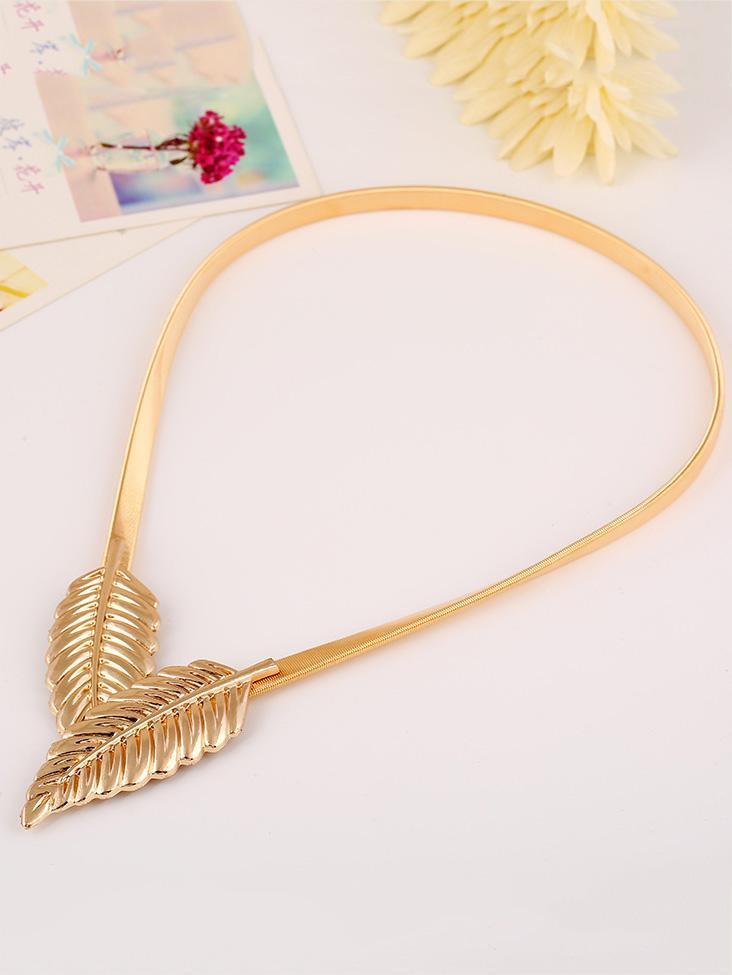 Popular Elastic Leaf Waist Chain Accessories