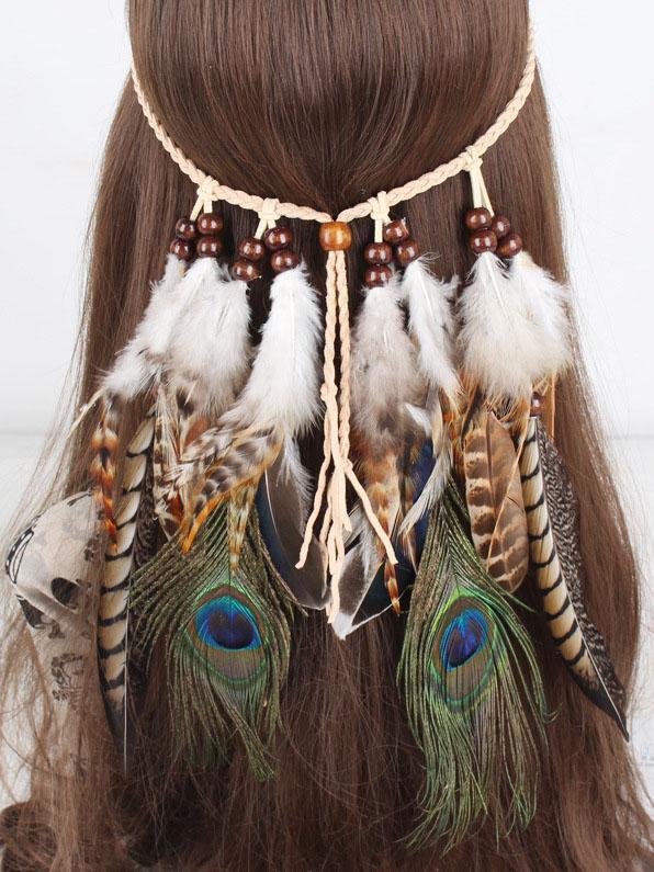 Gypsy Peacock Feathers Headwear Accessories