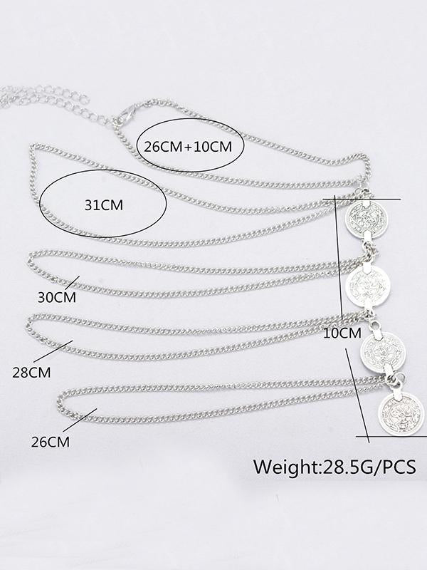 Bohemia Multilayer Coin Arm Chain Accessories