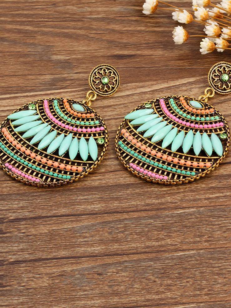 4 Colors Fashion Bohemia Hollow Earrings
