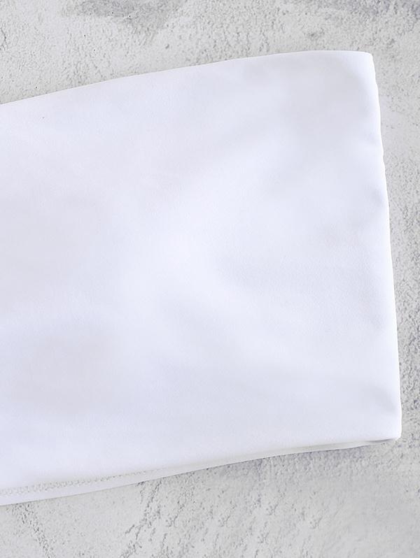 High Cut Coconut Tree High Waist Bikinis Swimwear