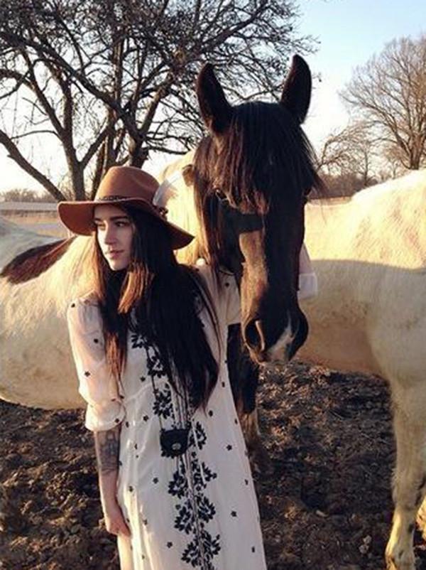 Bohemia Half Sleeve V Neck Beach Maxi Dress