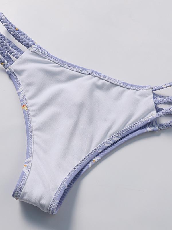 Bowknot Top Straps Bottom Bikinis Swimwear