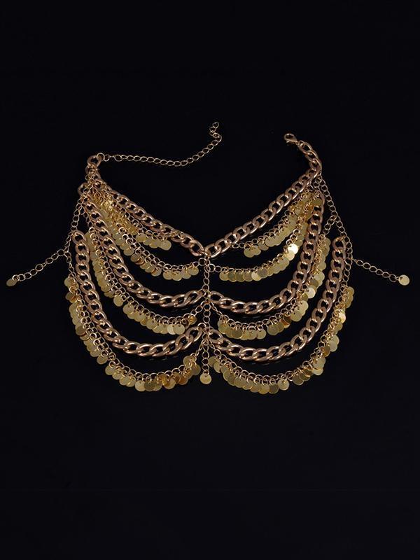 Punk Multilayer Tassels Footchain Accessories