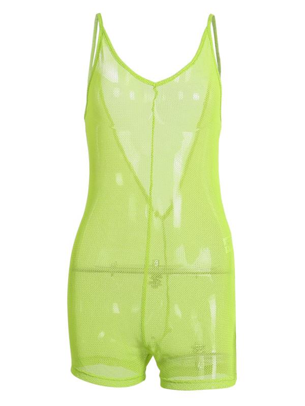 See-through Hollow Casual Romper