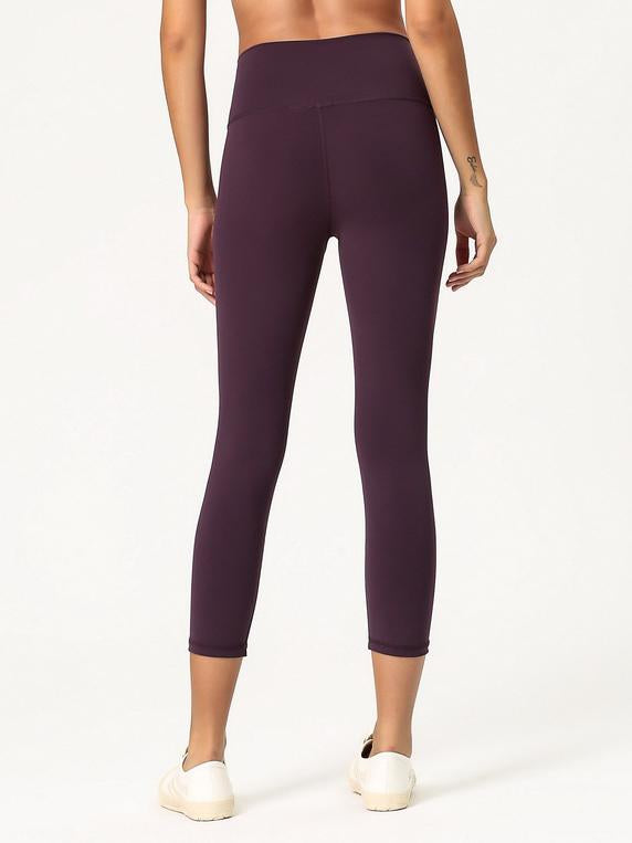 Lift Hip Solid Fitness Sports Seventh Leggings