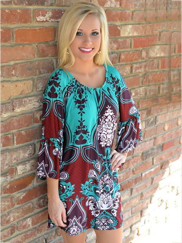 Bohemia Floral Mini Dress