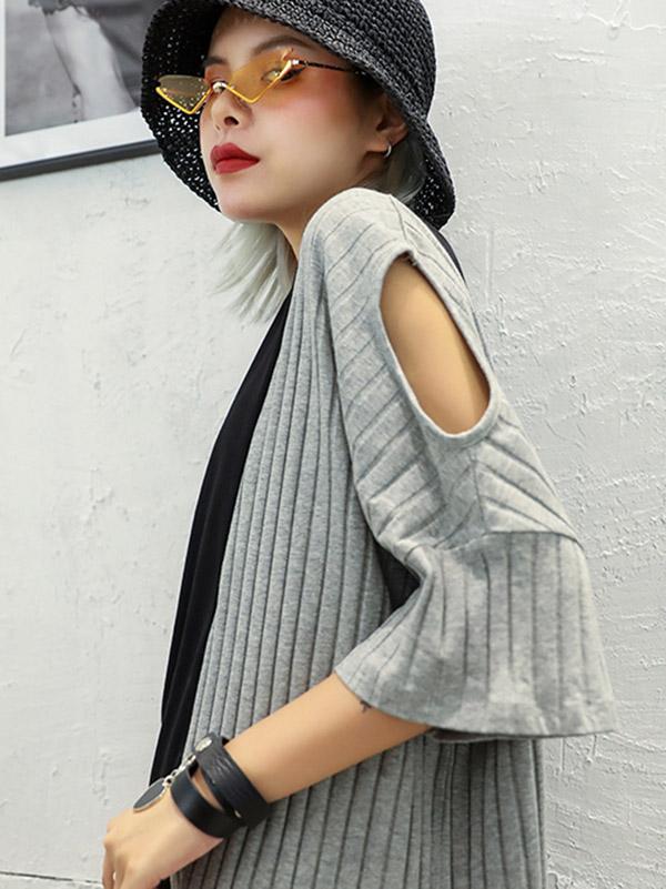 Knitting Split-joint Oversize T-Shirt