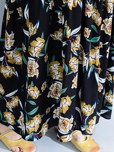 Loose Plus Size Floral Maxi Dresses