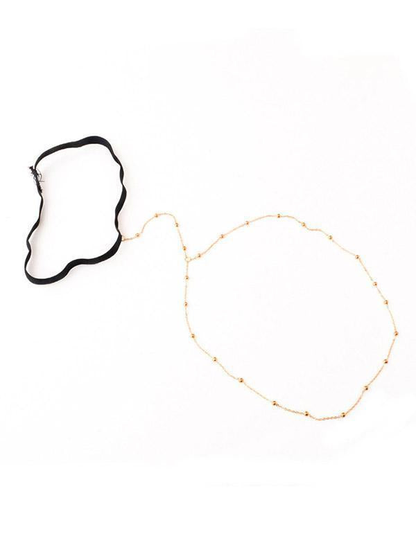 Pretty Copper Beads Leg Chains Accessories