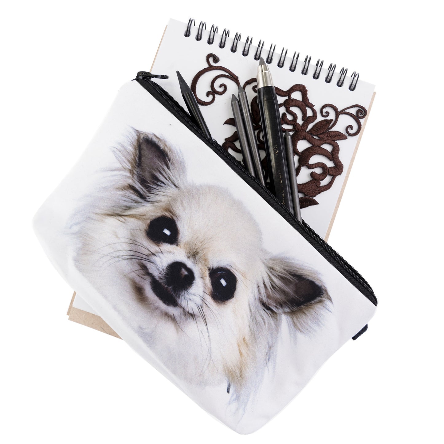 Dog dumplings cosmetic bag holding bag storage wash bag