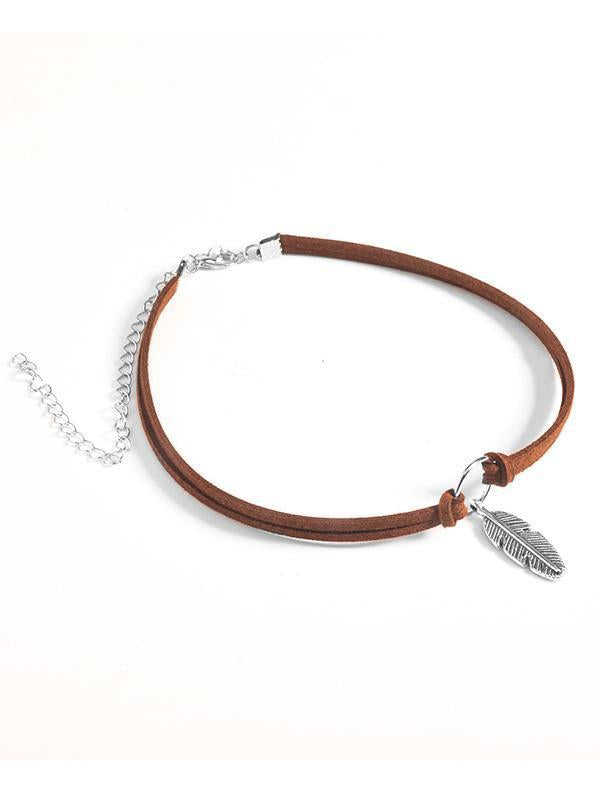 Bohemia Vintage Feather Collar Necklaces Accessories