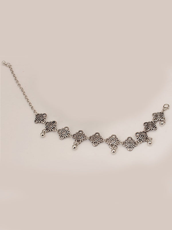 Simple Metal Fringe Hollow Carved Vintage Foot Chain Accessory